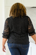 Lace Surprise Blouse In Black