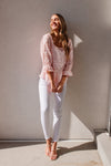 Lace Surprise Blouse In Pink