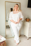 Lace Surprise Blouse in Ivory