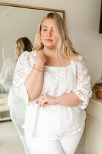 Lace Surprise Blouse in Ivory