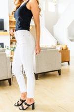 Judy Blue Lauren Hi-Waisted White Skinny Jeans