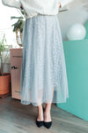 Layered In Lace Skirt In Gray