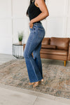 Risen Layla High Rise Raw Hem Flare Jeans