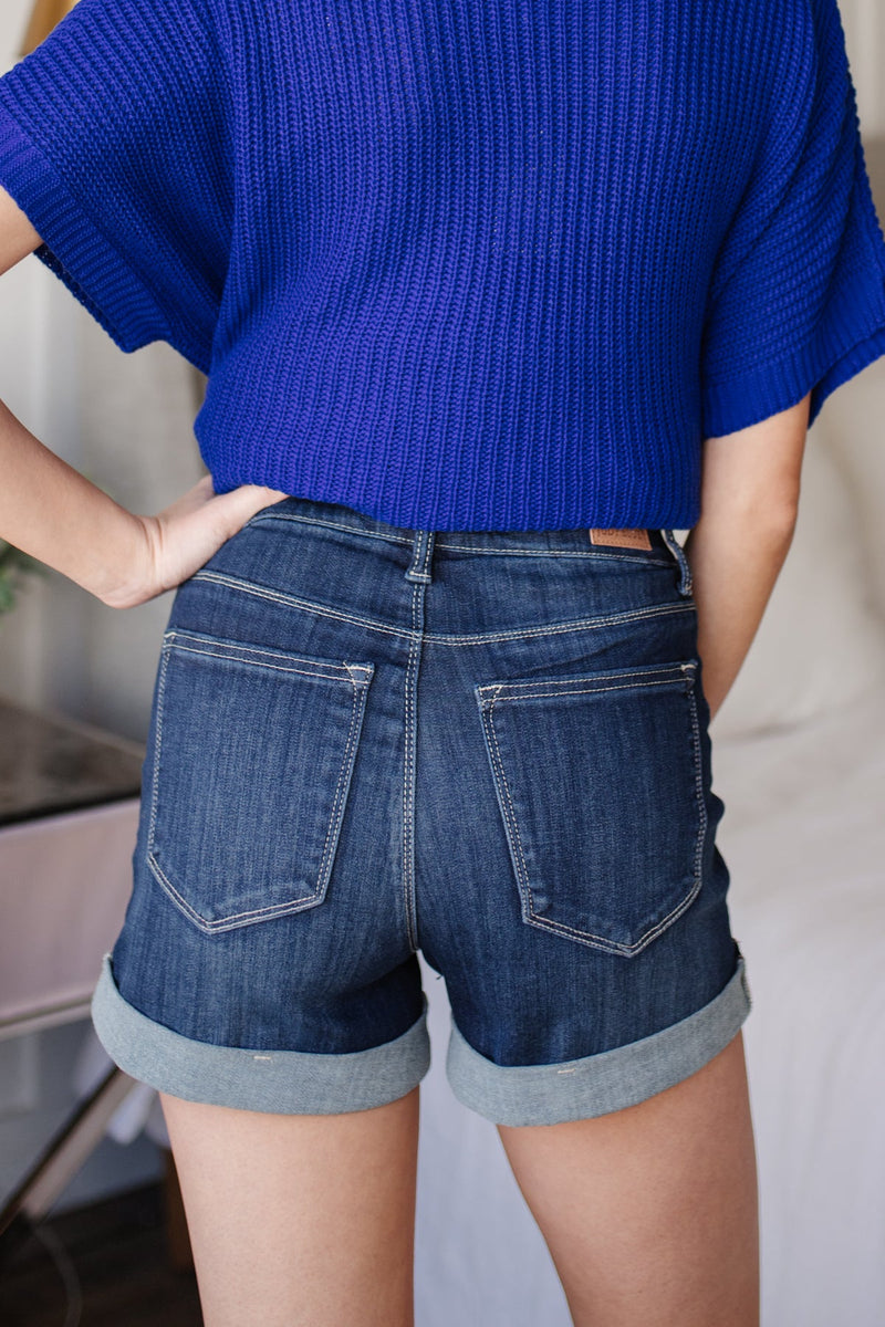 Judy Blue Layla High Waisted Pull On Shorts