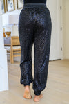 Life Of The Party Black Sequin Pants