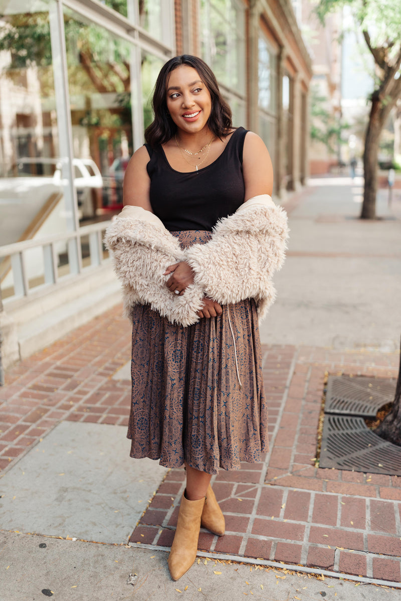 Cathedral Pleated Skirt