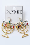 Light The Menorah Earrings