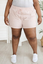 Lightweight and Linen Shorts in Baby Pink