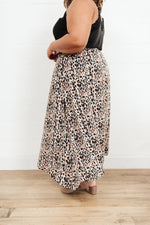 Lilith Maxi Skirt In Animal Print