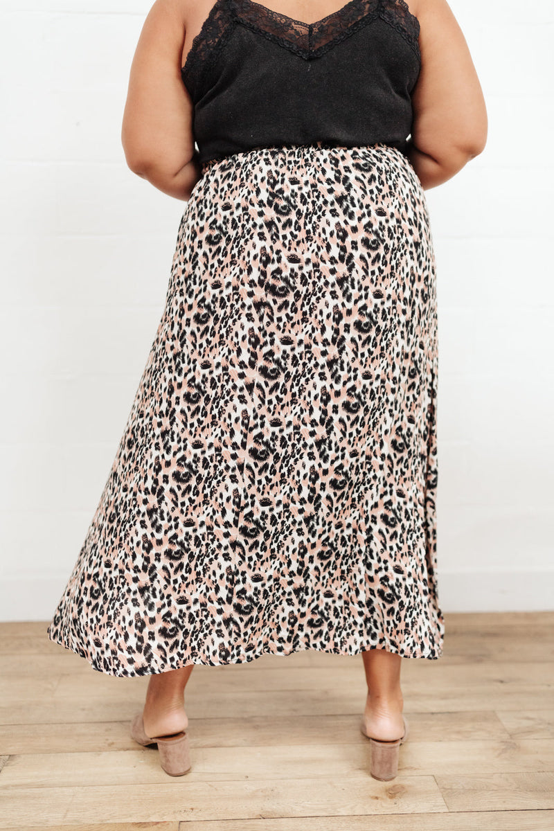 Lilith Maxi Skirt In Animal Print