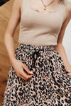 Lilith Maxi Skirt In Animal Print