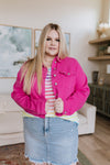 Judy Blue With a Whisper Denim Jacket in Hot Pink