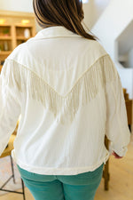 Loretta Rhinestone Fringe Jacket