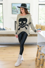 Love And Pirates Chenille Skull Sweater