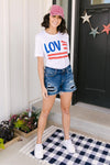 Love For The Flag Graphic Tee