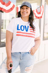 Love For The Flag Graphic Tee