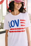 Love For The Flag Graphic Tee