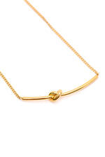 Love Knot Bar Necklace