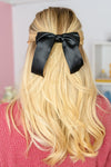 Love Story Satin Bow in Black