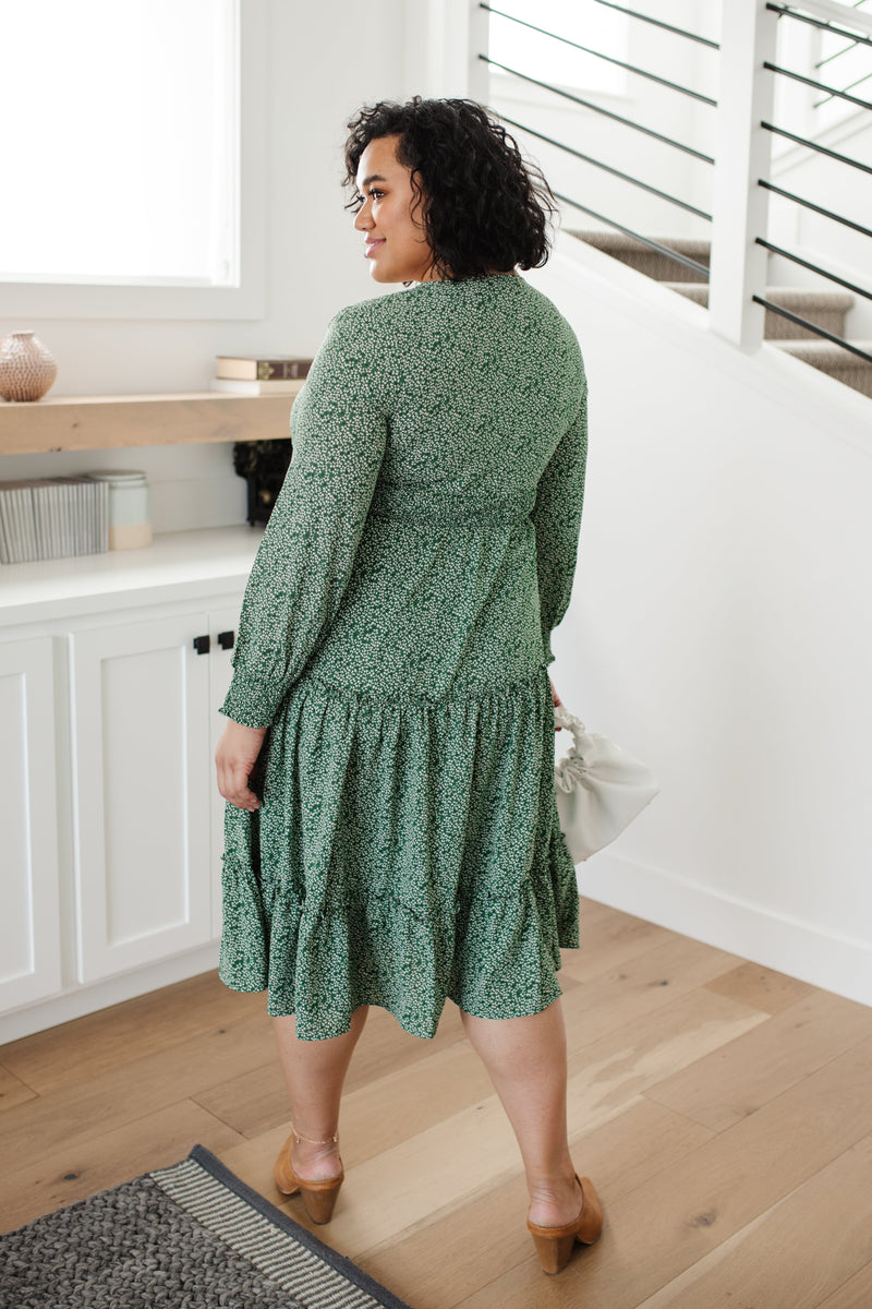 Lucky Day Dress In Green