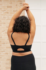 Lux & Plush Sports Bra in Onyx