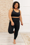 Lux & Plush Sports Bra in Onyx