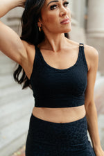 Lux & Plush Sports Bra in Onyx