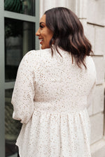 Madeline Polkadot Top in Ivory