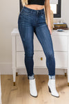 Judy Blue Maeve Mid-Rise Dark Wash Cuffed Skinny