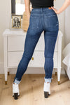 Judy Blue Maeve Mid-Rise Dark Wash Cuffed Skinny