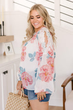 Maisy Floral Blouse in Ivory