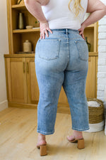 Judy Blue Mandy High Rise Vintage Wide Leg Crop Jeans