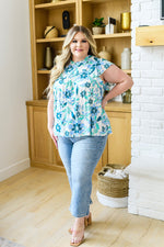 Judy Blue Mandy High Rise Vintage Wide Leg Crop Jeans