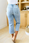 Judy Blue Mandy High Rise Vintage Wide Leg Crop Jeans