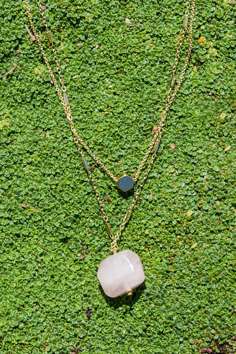 Meet Me There Stone Layered Necklace