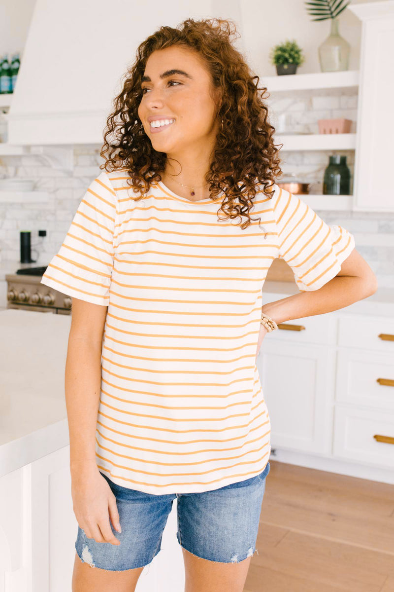 Mellow Yellow Striped Top