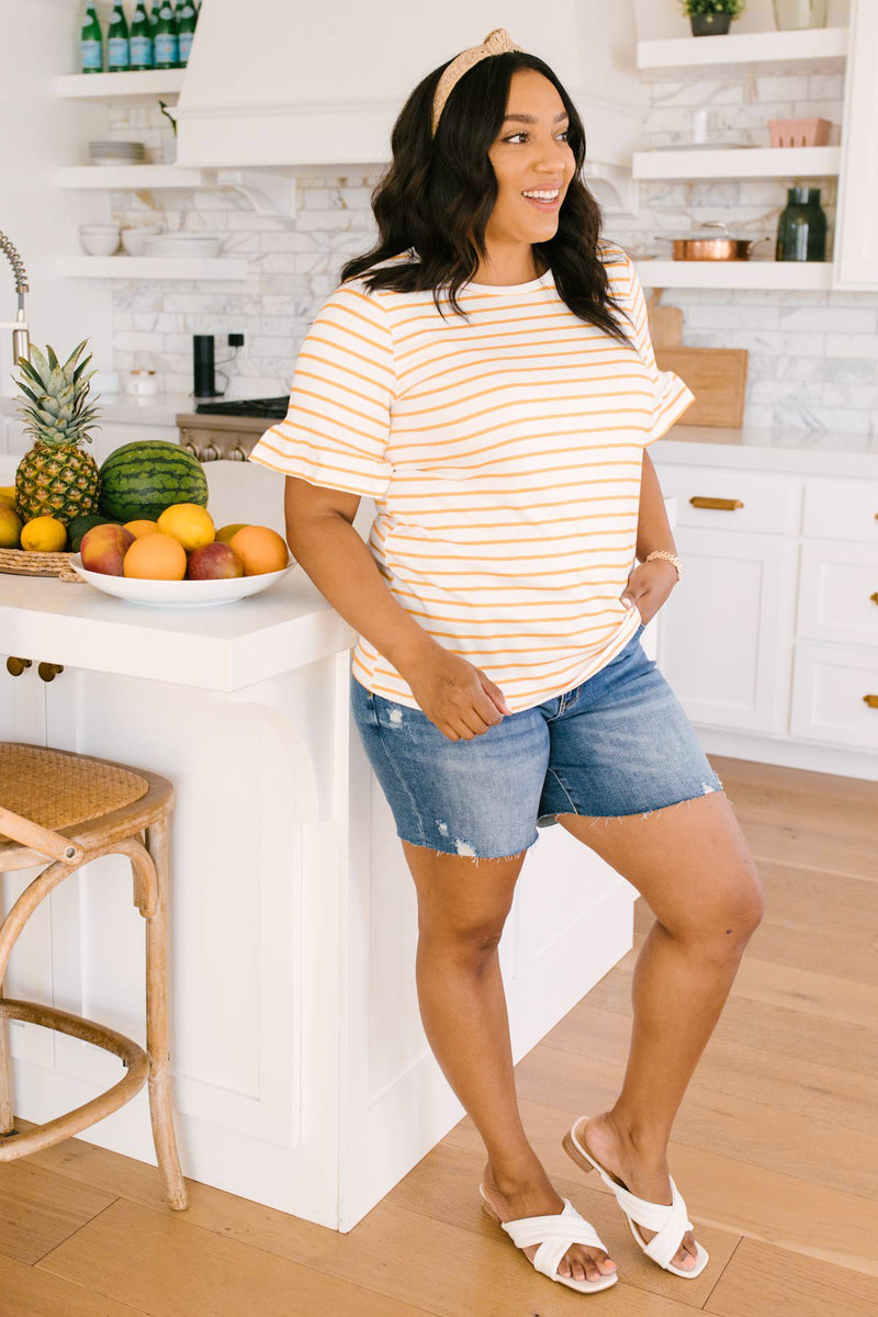 Mellow Yellow Striped Top