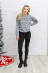 Merry As Can Be Sweatshirt In Gray