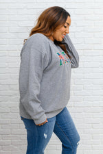 Merry As Can Be Sweatshirt In Gray