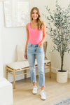 Judy Blue Mid-Rise Destroyed Hem Boyfriend Jeans