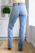 Judy Blue Mindy Mid Rise Wide Leg Jeans