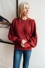 Mocha Mo Sweater in Brick