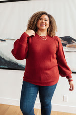 Mocha Mo Sweater in Brick