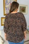 Molly Animal Print Dolman Sleeve Blouse