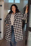 Monochromatic Moment Plaid Coat