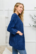 Mountain Mornings Cardigan In Navy