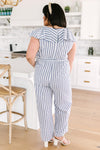 Nautical & Nice Striped Jumpsuit