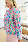 Never a Wall Flower Floral Corduroy Jacket