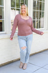 New Connection Long Sleeve Ribbed Top