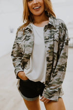 No Limits Corduroy Camo Print Jacket